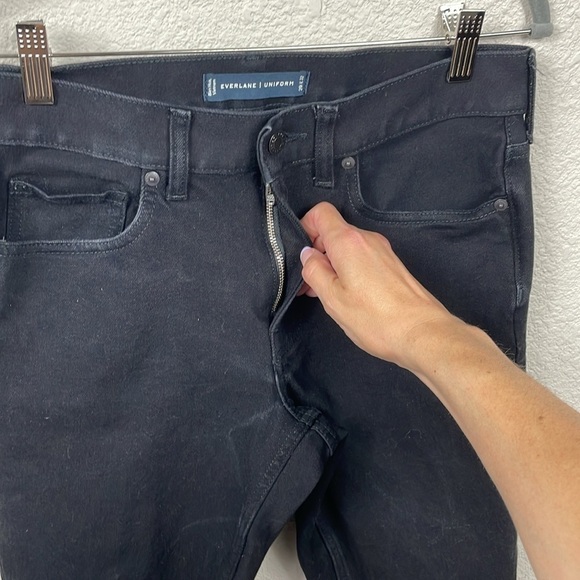 Everlane Uniform Black Slim Jeans Stretch Classic Everyday Sz 29x32 - Picture 3 of 10